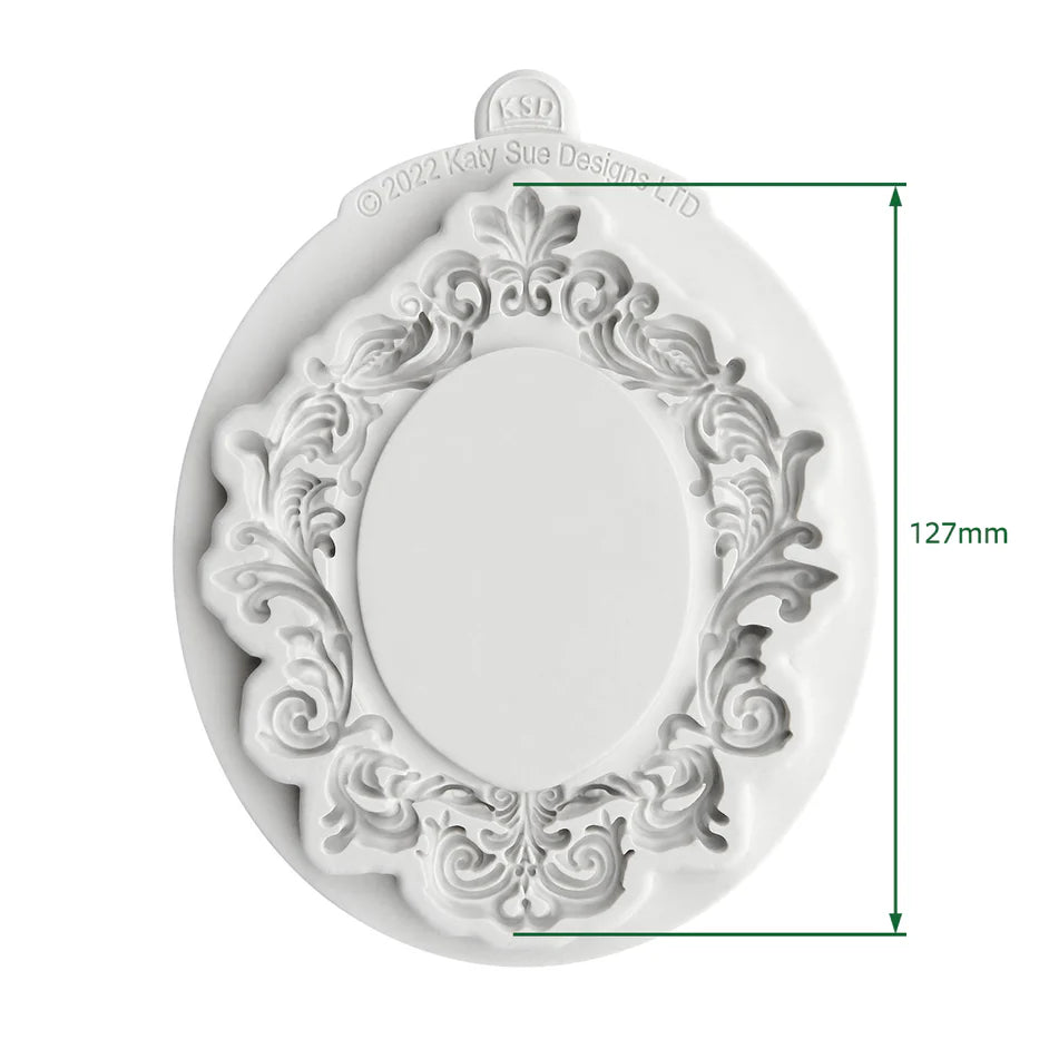 Large Oval Vintage Frame Silicone Mould - Cosmic Shimmer