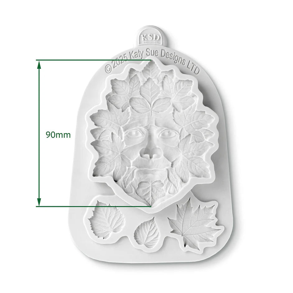 Forest Leaves Green Man Silicone Mould - Cosmic Shimmer