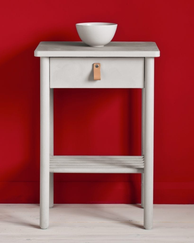 Pale Blue Grey Chalk Paint - Chicago Grey - Annie Sloan Painted Nightstand