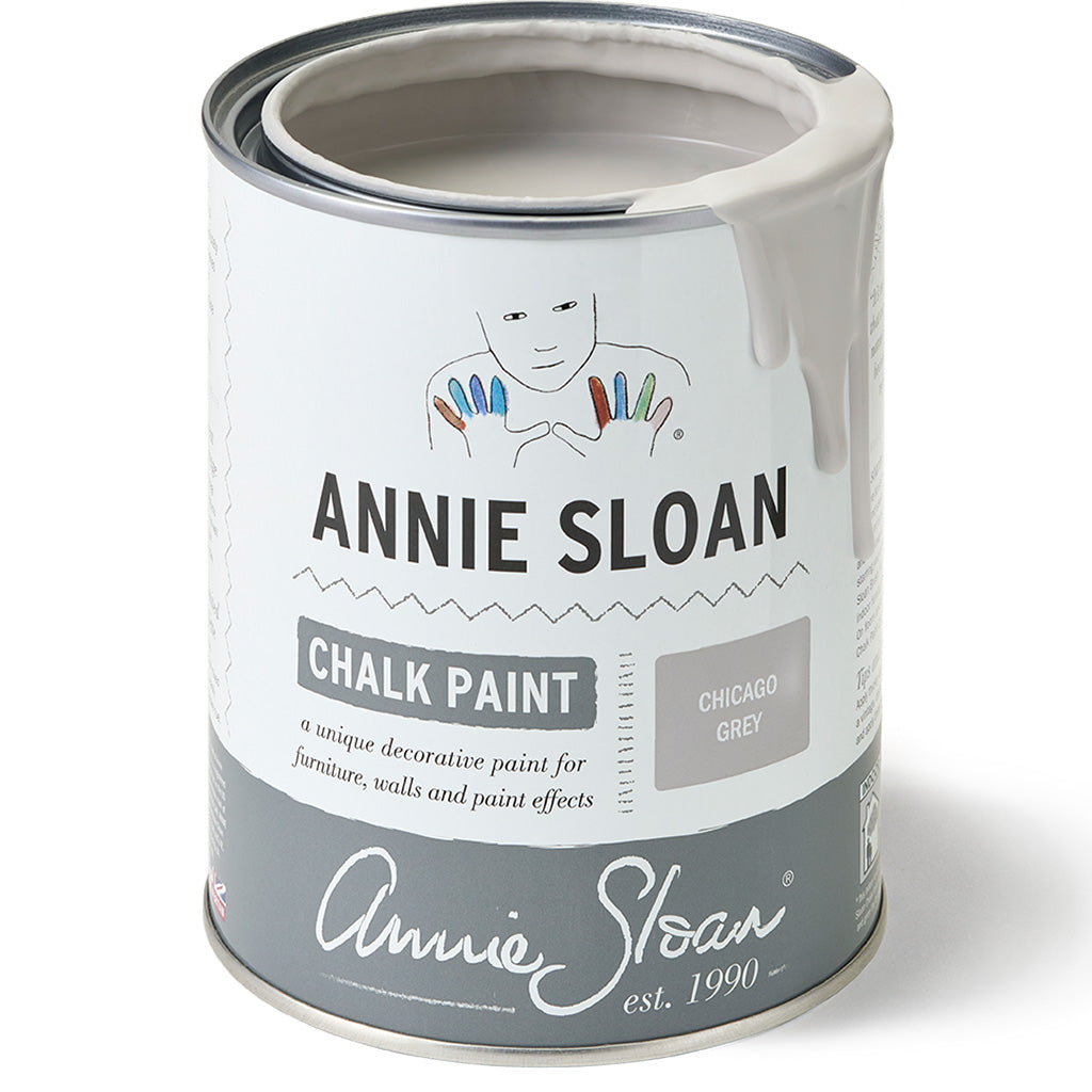 Pale Blue Grey Chalk Paint - Chicago Grey - Annie Sloan Paint Tin