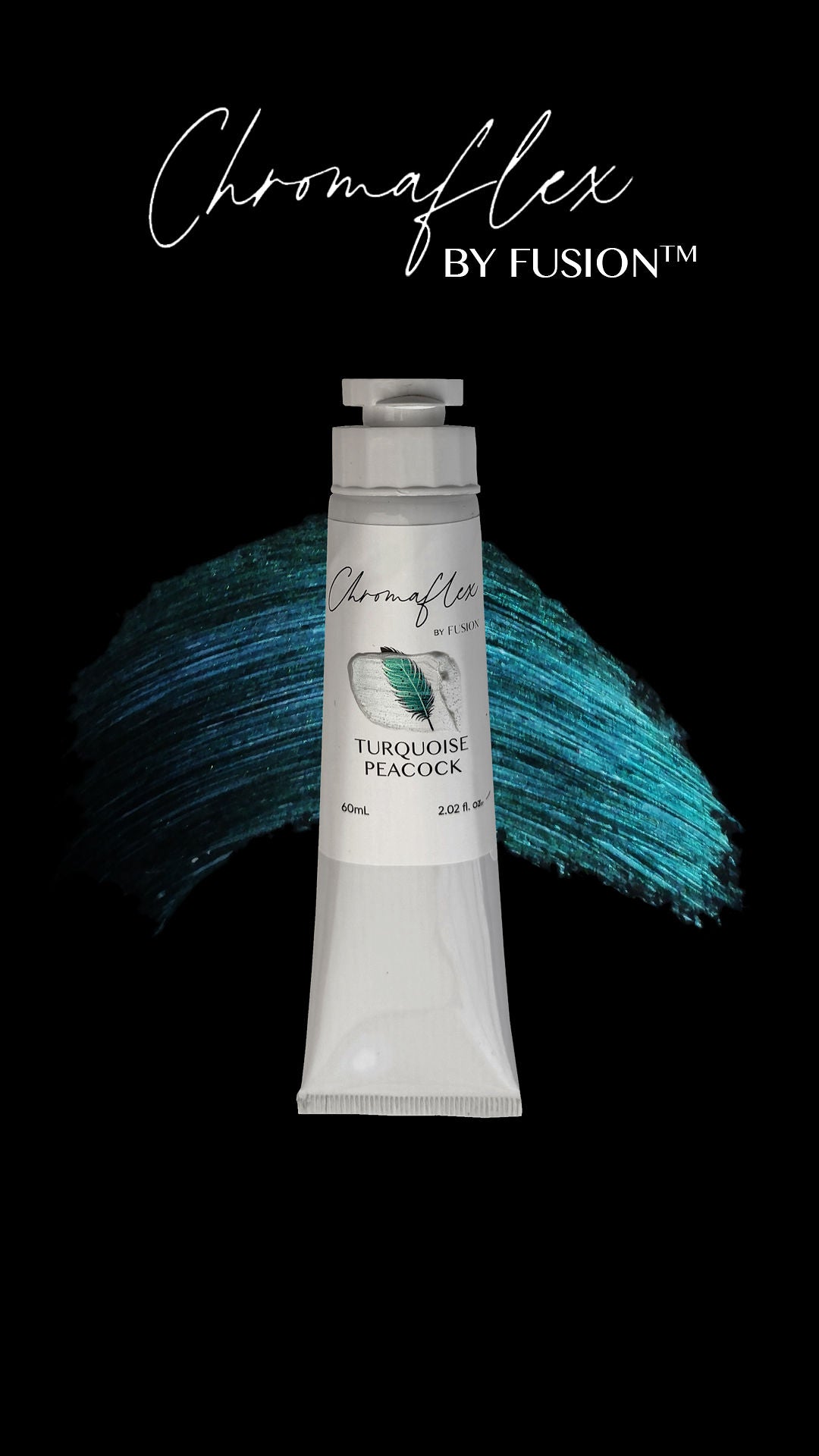 Turquoise Peacock | ChromaFlex Colour-Shifting Paint for Furniture & Crafts