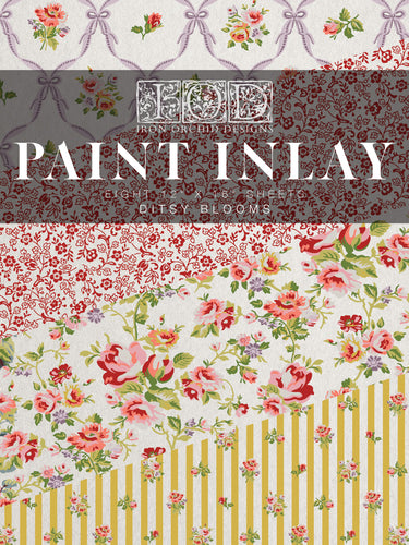 Ditsy Blooms IOD Paint Inlay - Iron Orchid Designs Front Cover
