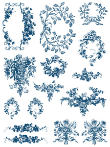 Deft Traditions Azure IOD Paint Inlay - Iron Orchid Designs