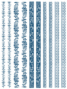 Deft Traditions Azure IOD Paint Inlay - Iron Orchid Designs
