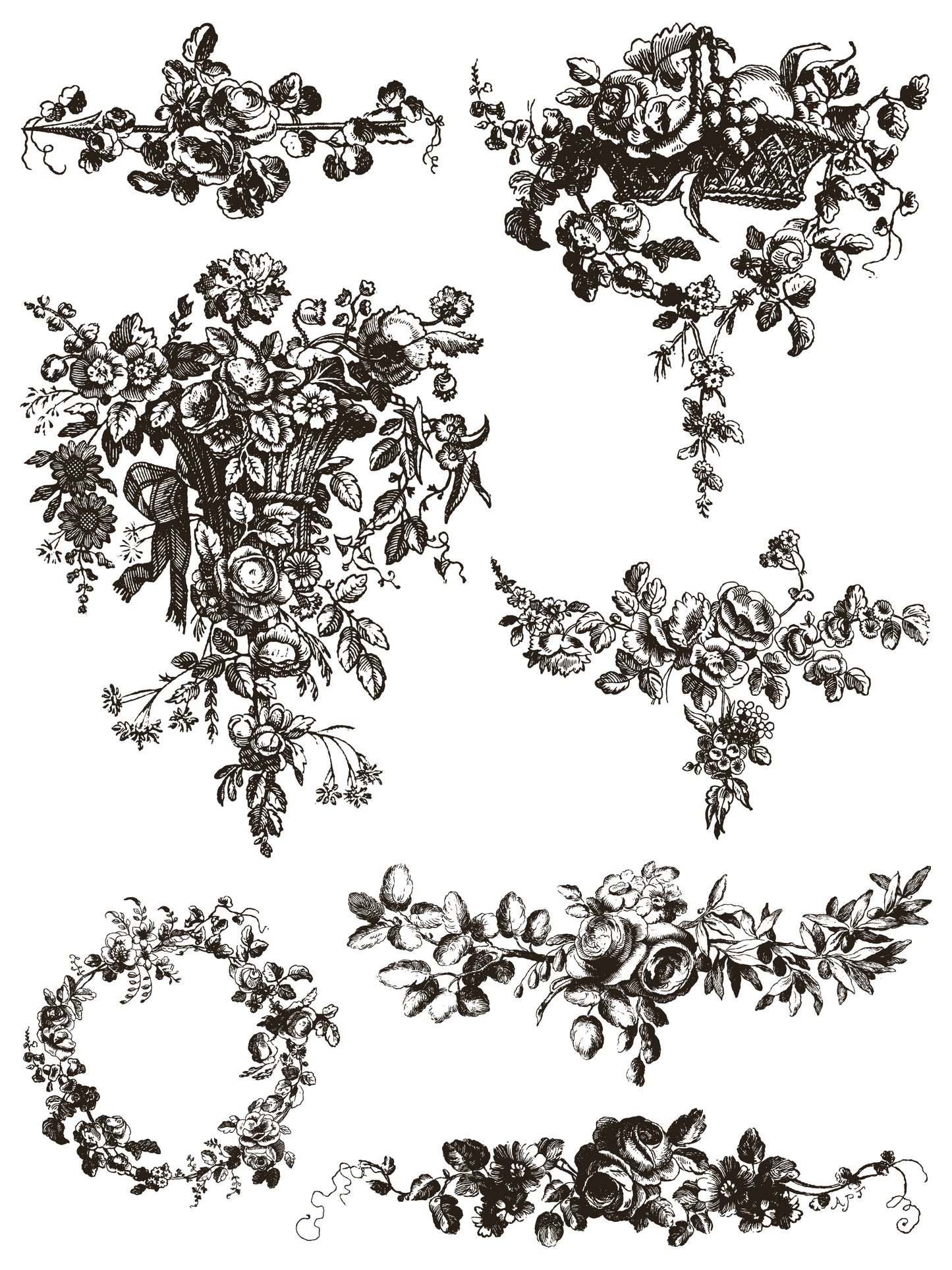 Deft Traditions Noir IOD Paint Inlay - Iron Orchid Designs