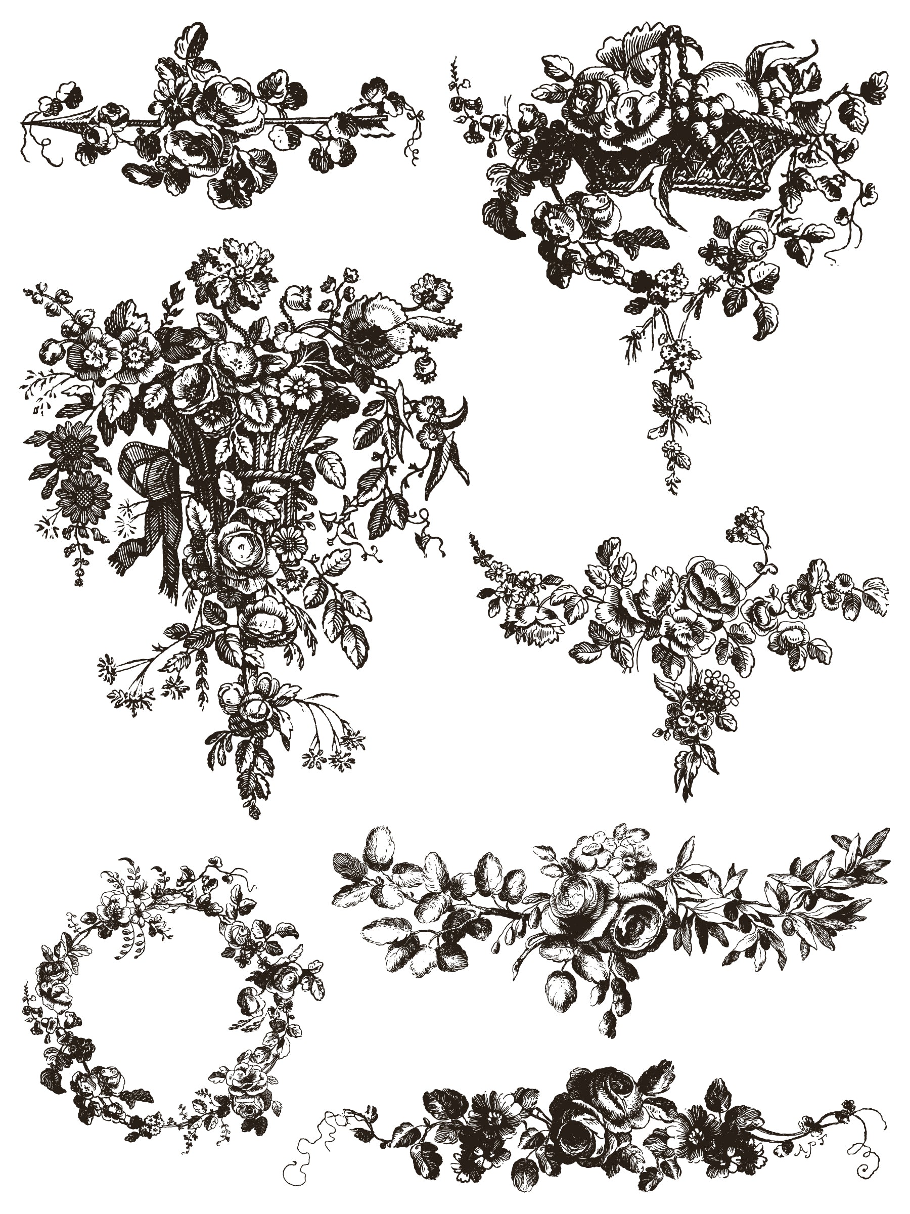 Deft Traditions Noir IOD Paint Inlay - Iron Orchid Designs