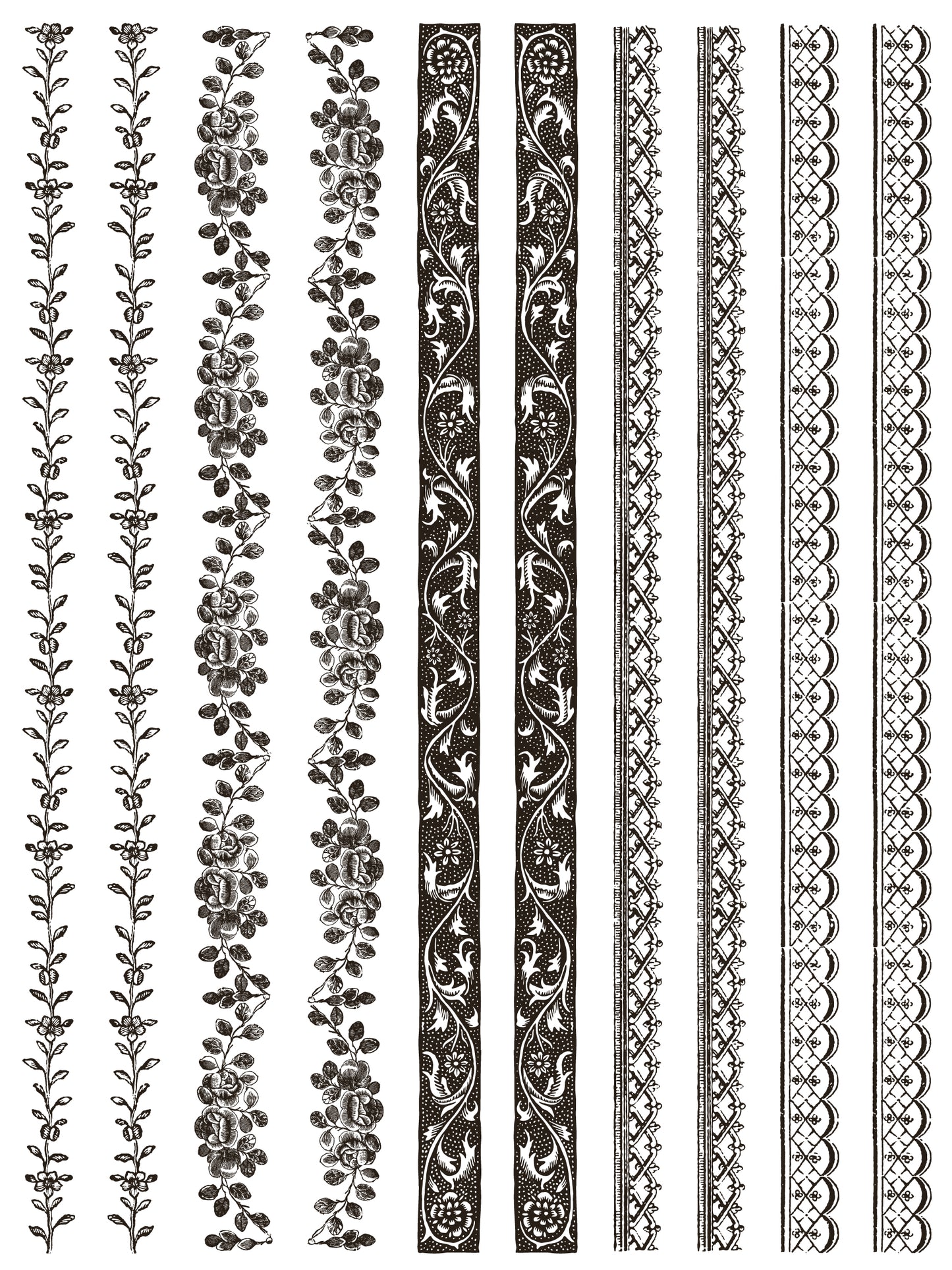 Deft Traditions Noir IOD Paint Inlay - Iron Orchid Designs
