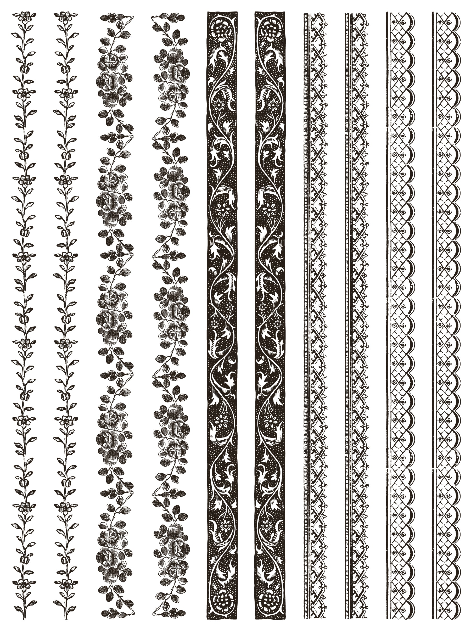 Deft Traditions Noir IOD Paint Inlay - Iron Orchid Designs