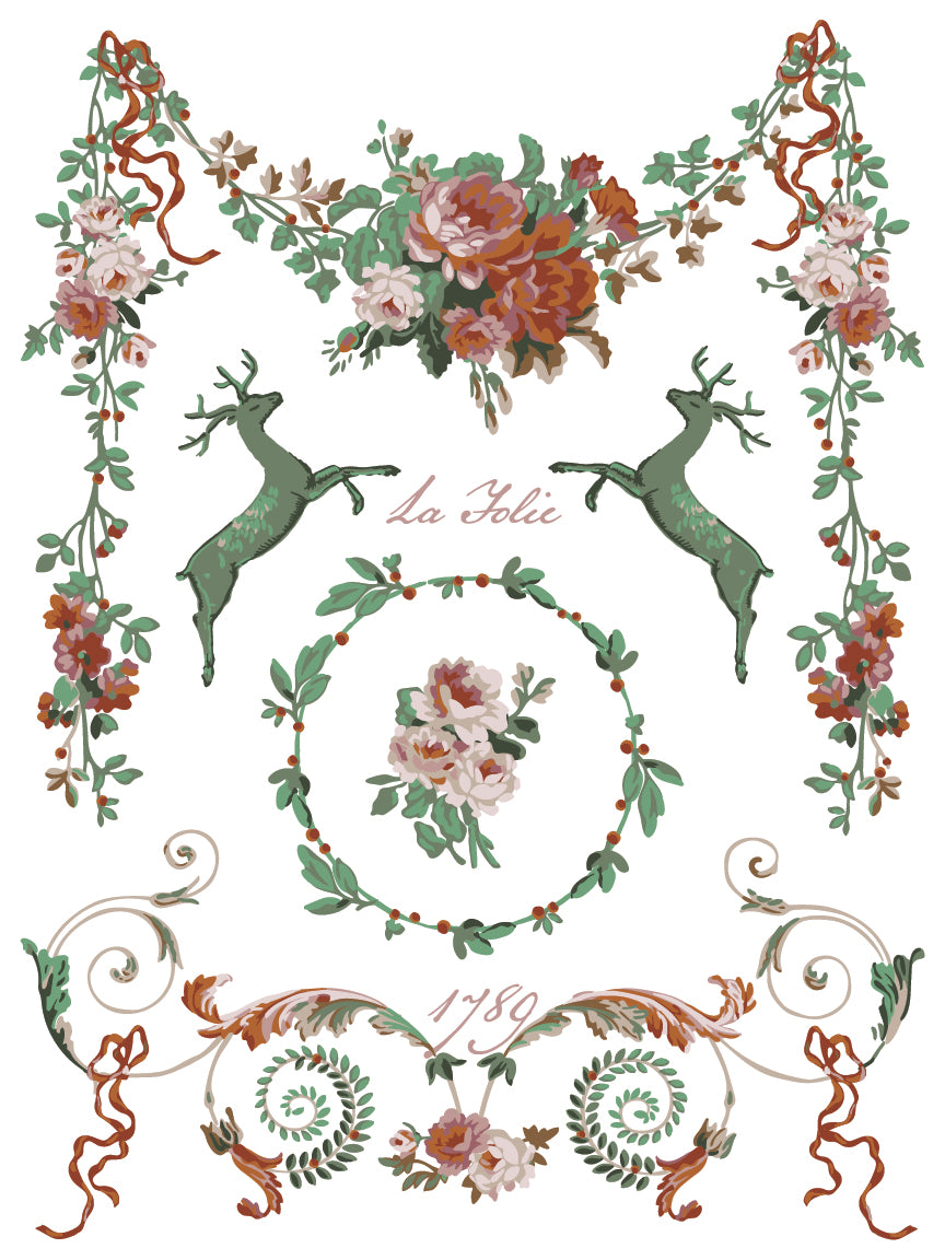 La Folie IOD Paint Inlay - Iron Orchid Designs