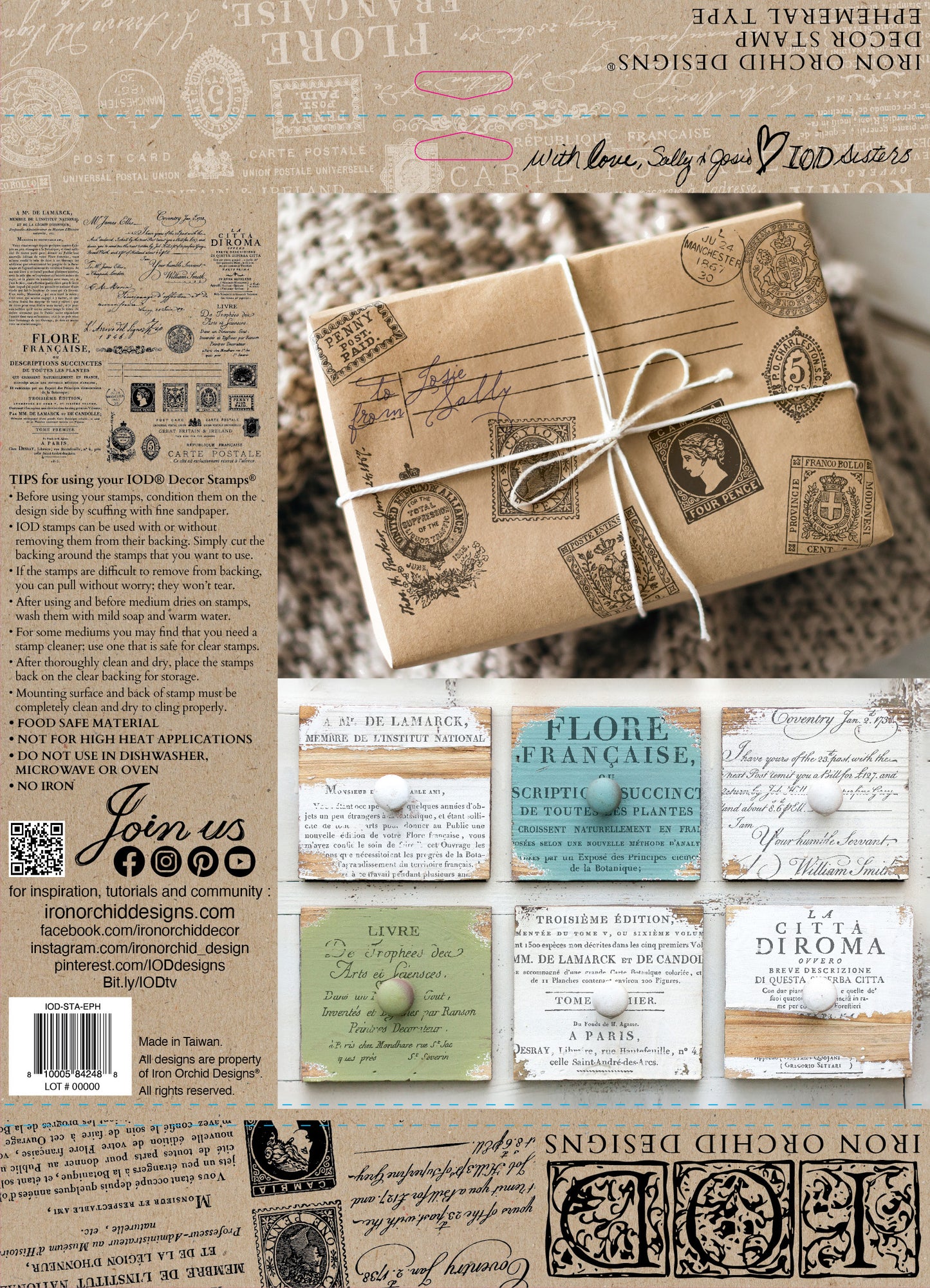 Ephemeral IOD Decor Stamp - Iron Orchid Designs