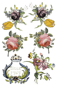 Fairytale Florals IOD Transfer - Iron Orchid Designs