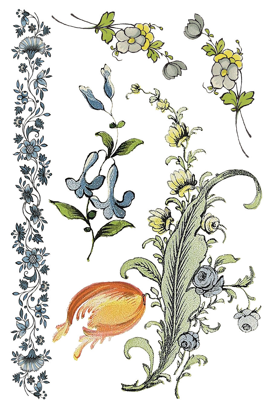 Fairytale Florals IOD Transfer - Iron Orchid Designs