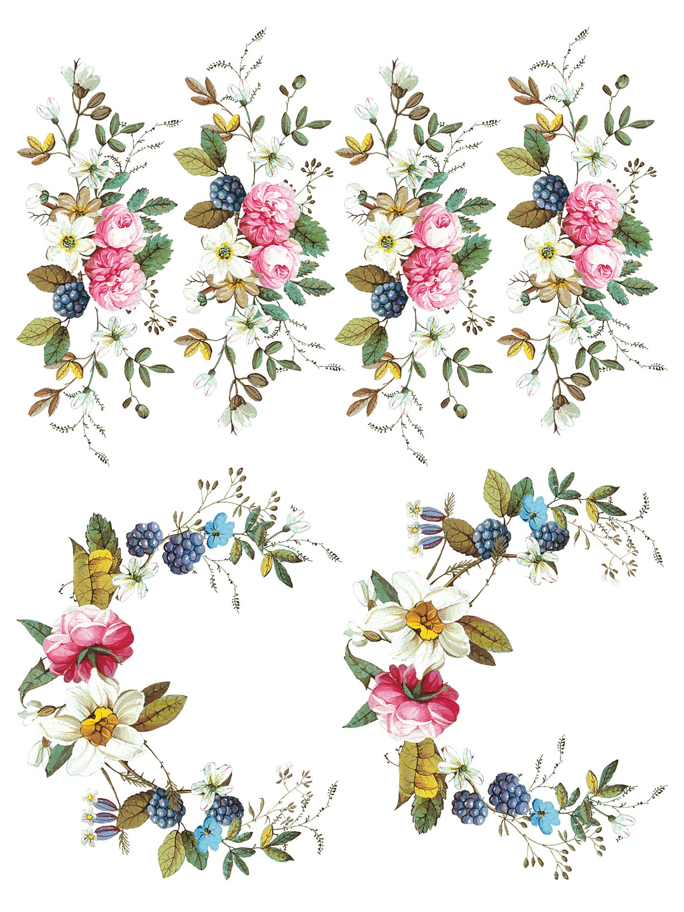 Lost Garden IOD Transfer - Iron Orchid Designs