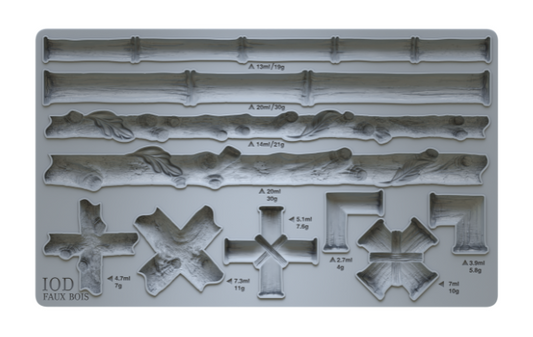 Faux Bois Mould by IOD - Iron Orchid Designs