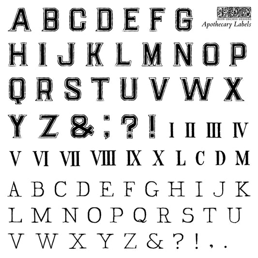 Apothecary Labels IOD Stamps - Iron Orchid Designs