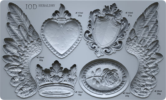 Heraldry Mould by IOD - Iron Orchid Designs