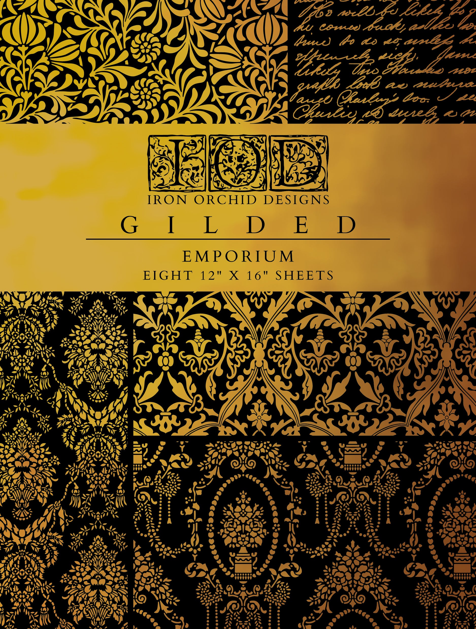 Emporium IOD Gilded Foil Transfer - Iron Orchid Designs