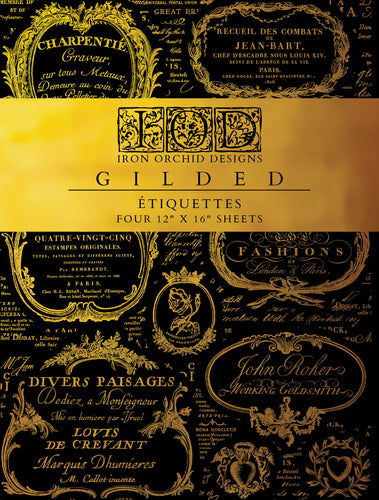 Etiquettes - IOD Gilded Foil Transfer