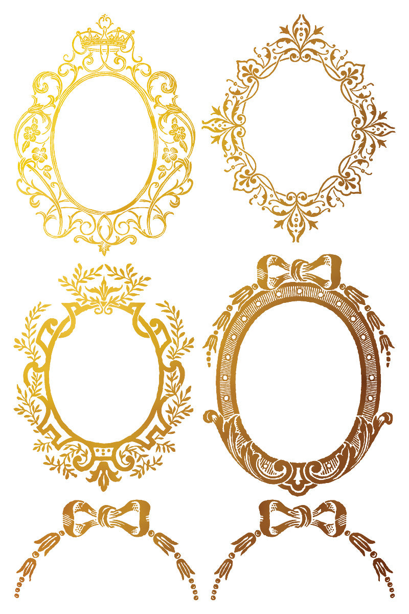 Petits Ornements IOD Gilded Foil Transfer - Iron Orchid Designs