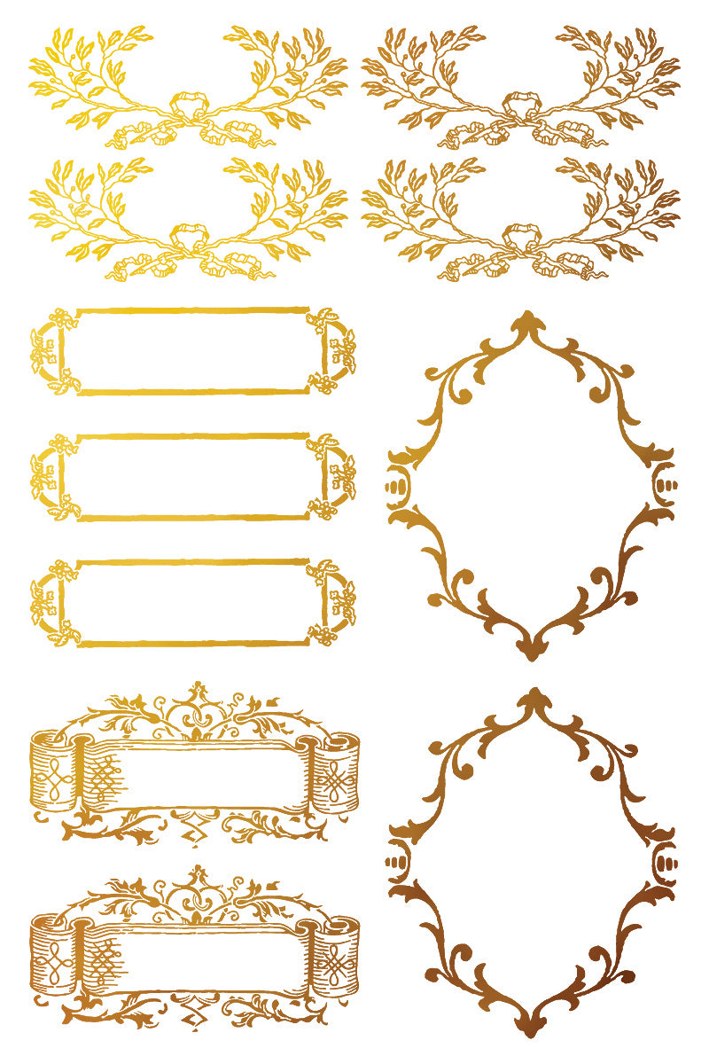Petits Ornements IOD Gilded Foil Transfer - Iron Orchid Designs