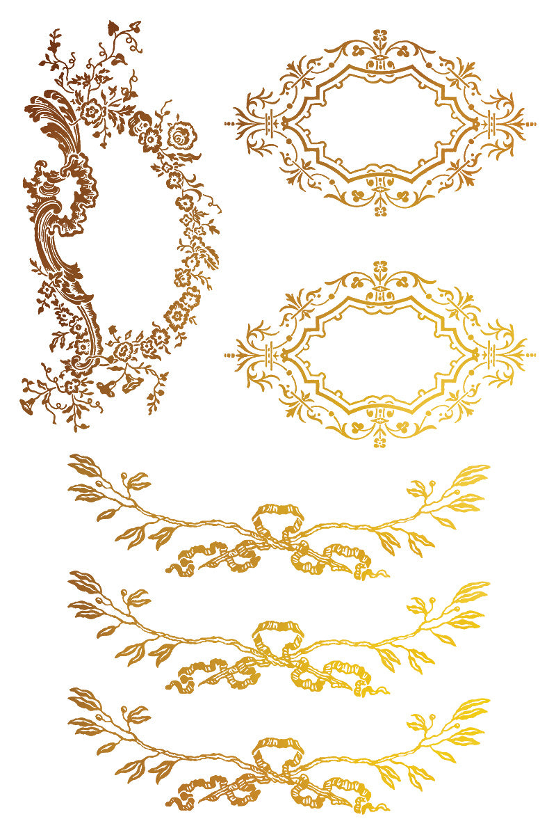 Petits Ornements IOD Gilded Foil Transfer - Iron Orchid Designs
