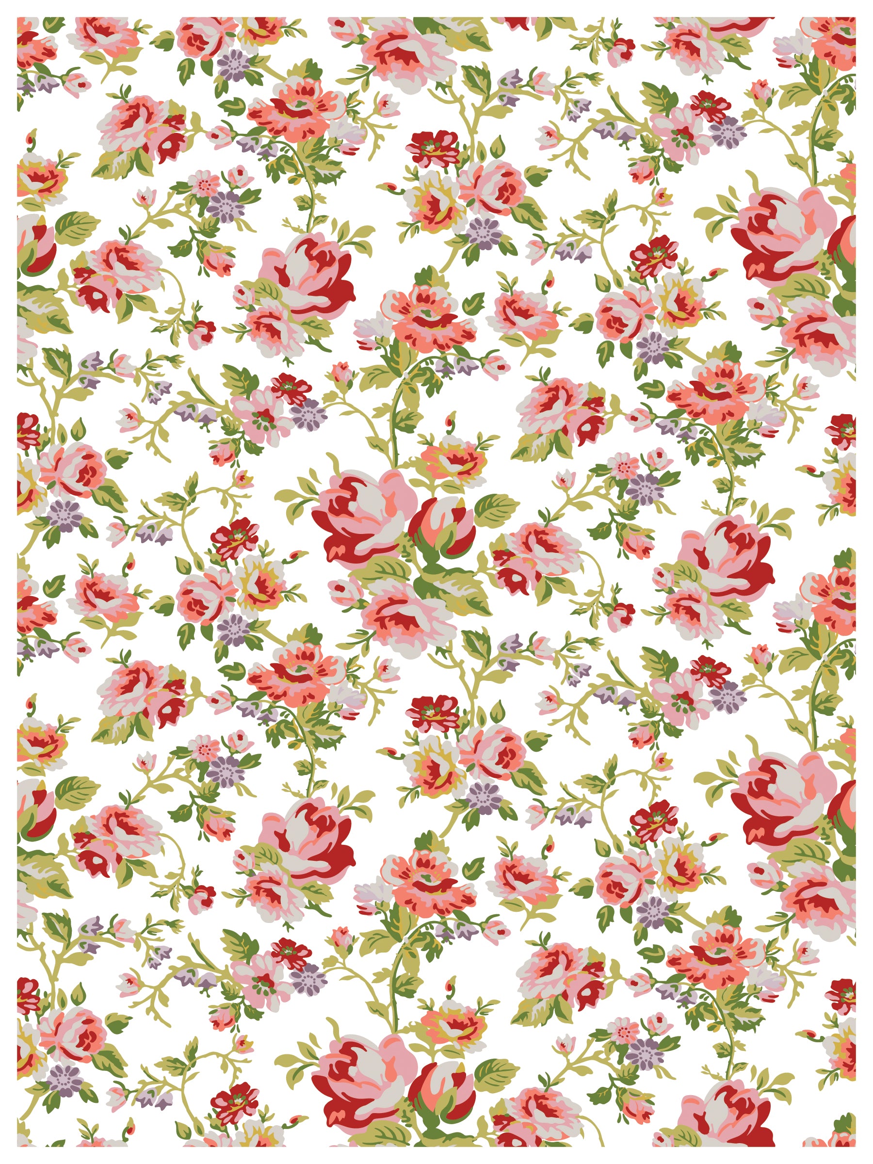 Ditsy Blooms IOD Paint Inlay - Iron Orchid Designs