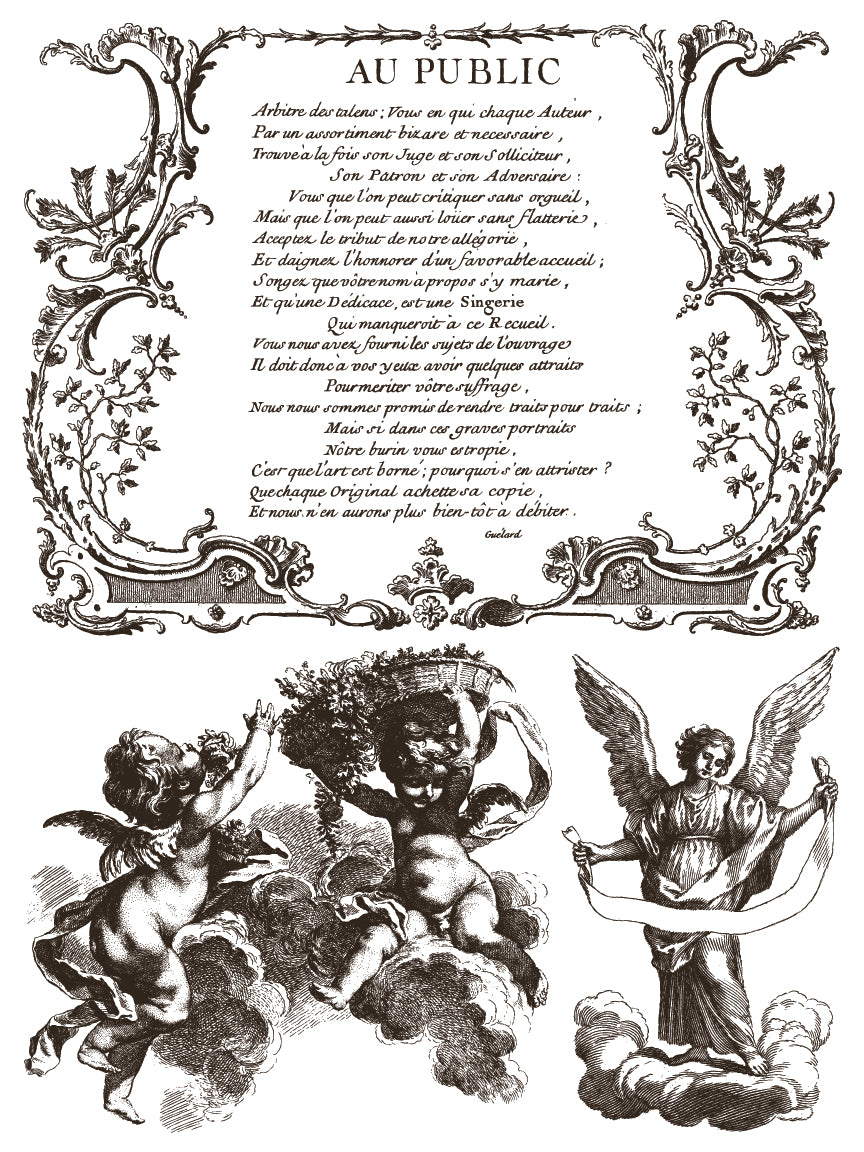 Gloria IOD Paint Inlay - Iron Orchid Designs