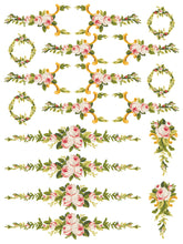 Load image into Gallery viewer, Petite Fleur Pink IOD Paint Inlay - Iron Orchid Designs