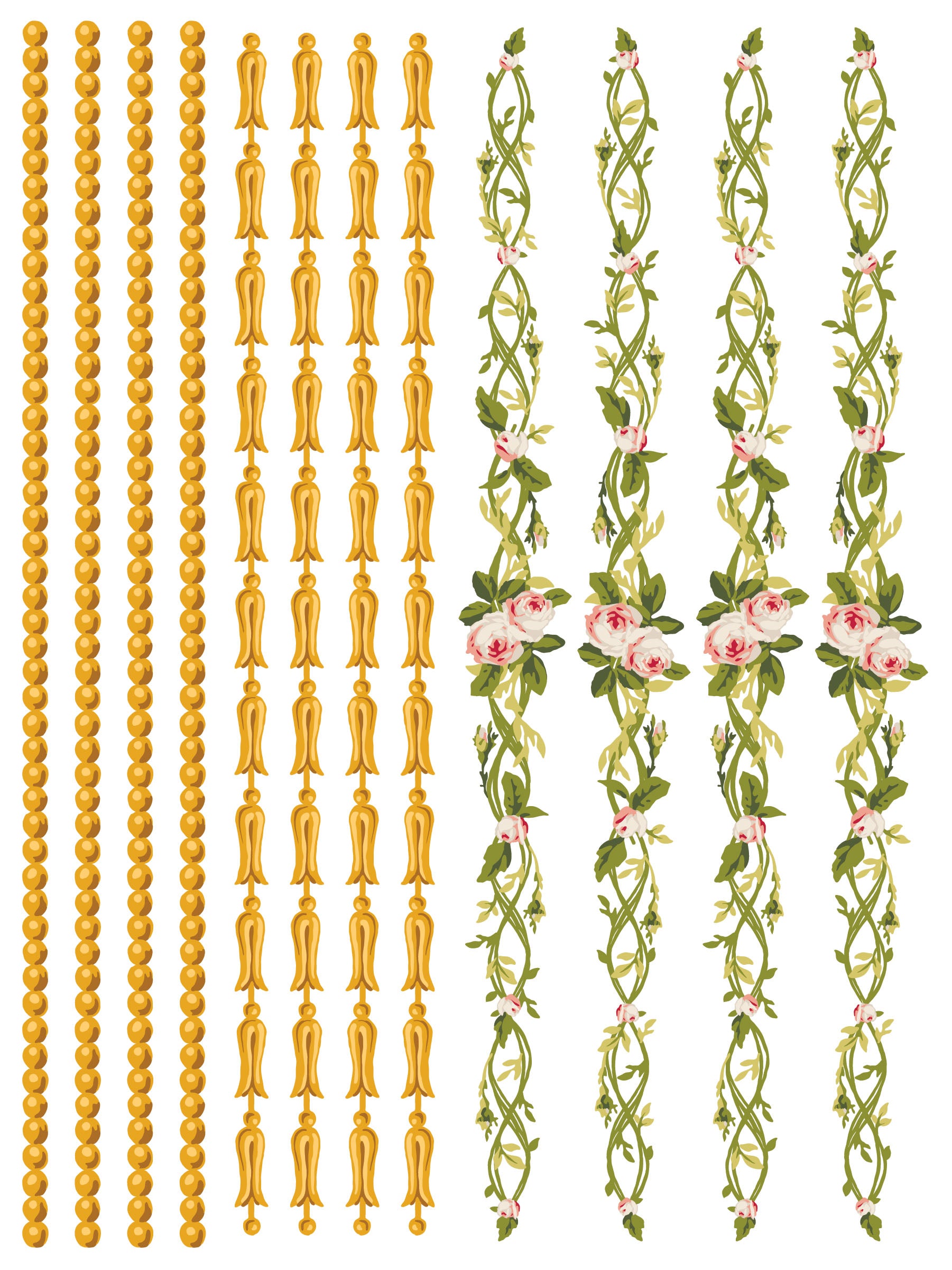 Petite Fleur Pink IOD Paint Inlay - Iron Orchid Designs