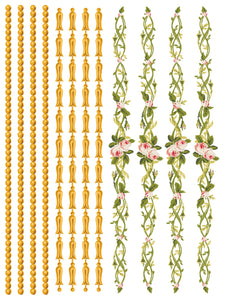 Petite Fleur Pink IOD Paint Inlay - Iron Orchid Designs