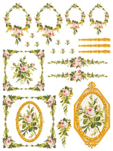 Load image into Gallery viewer, Petite Fleur Pink IOD Paint Inlay - Iron Orchid Designs