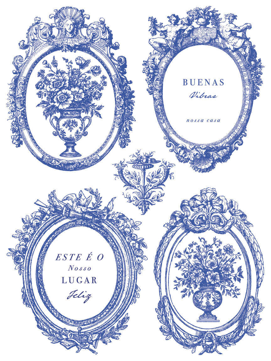 Portofino IOD Paint Inlay - Iron Orchid Designs