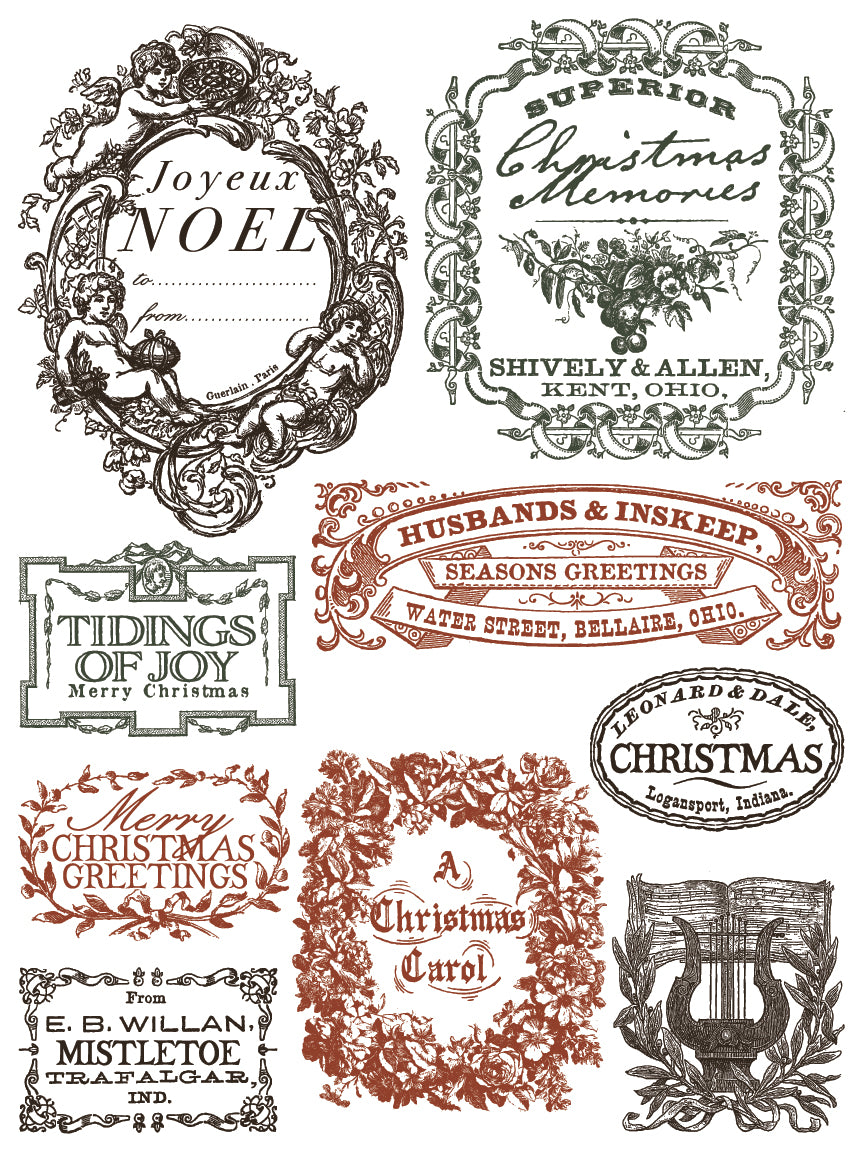 Twelfth Night IOD Paint Inlay - Iron Orchid Designs
