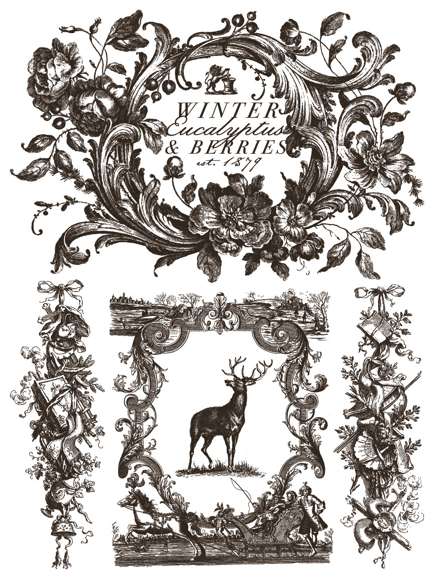 Twelfth Night IOD Paint Inlay - Iron Orchid Designs