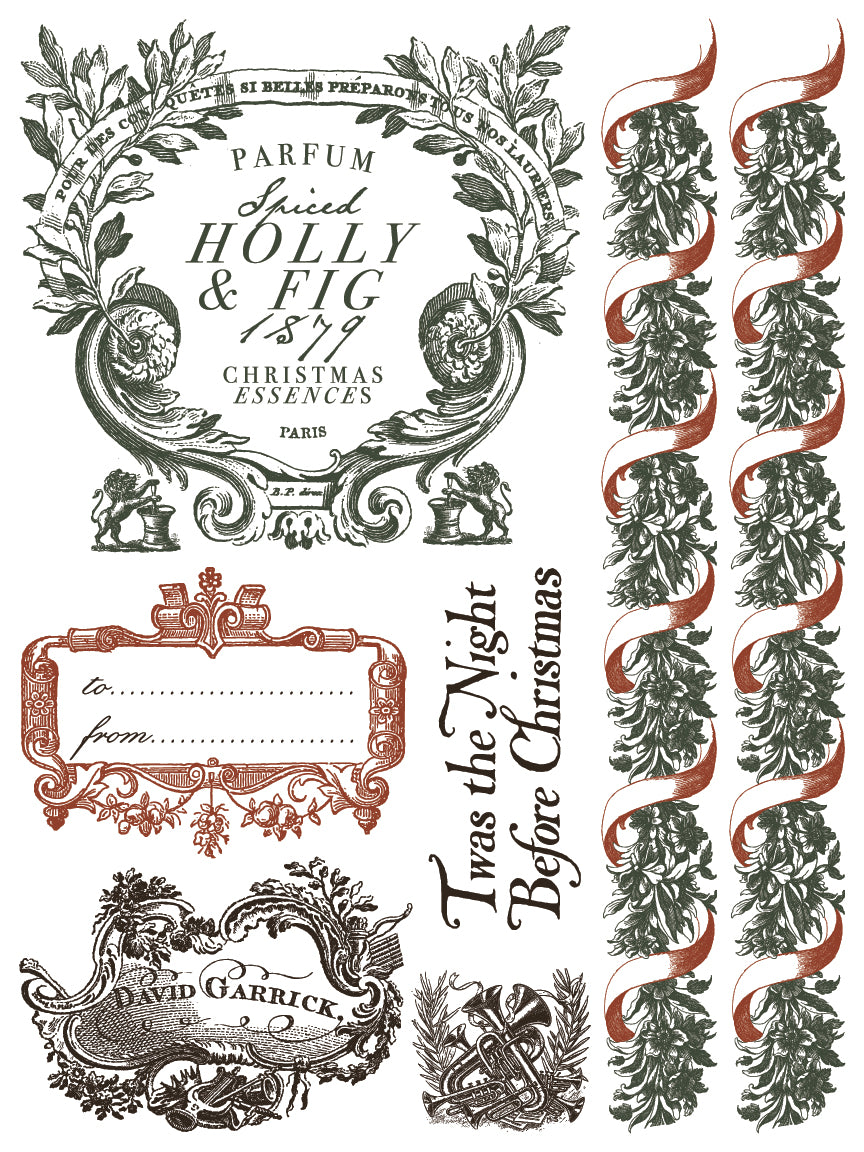 Twelfth Night IOD Paint Inlay - Iron Orchid Designs