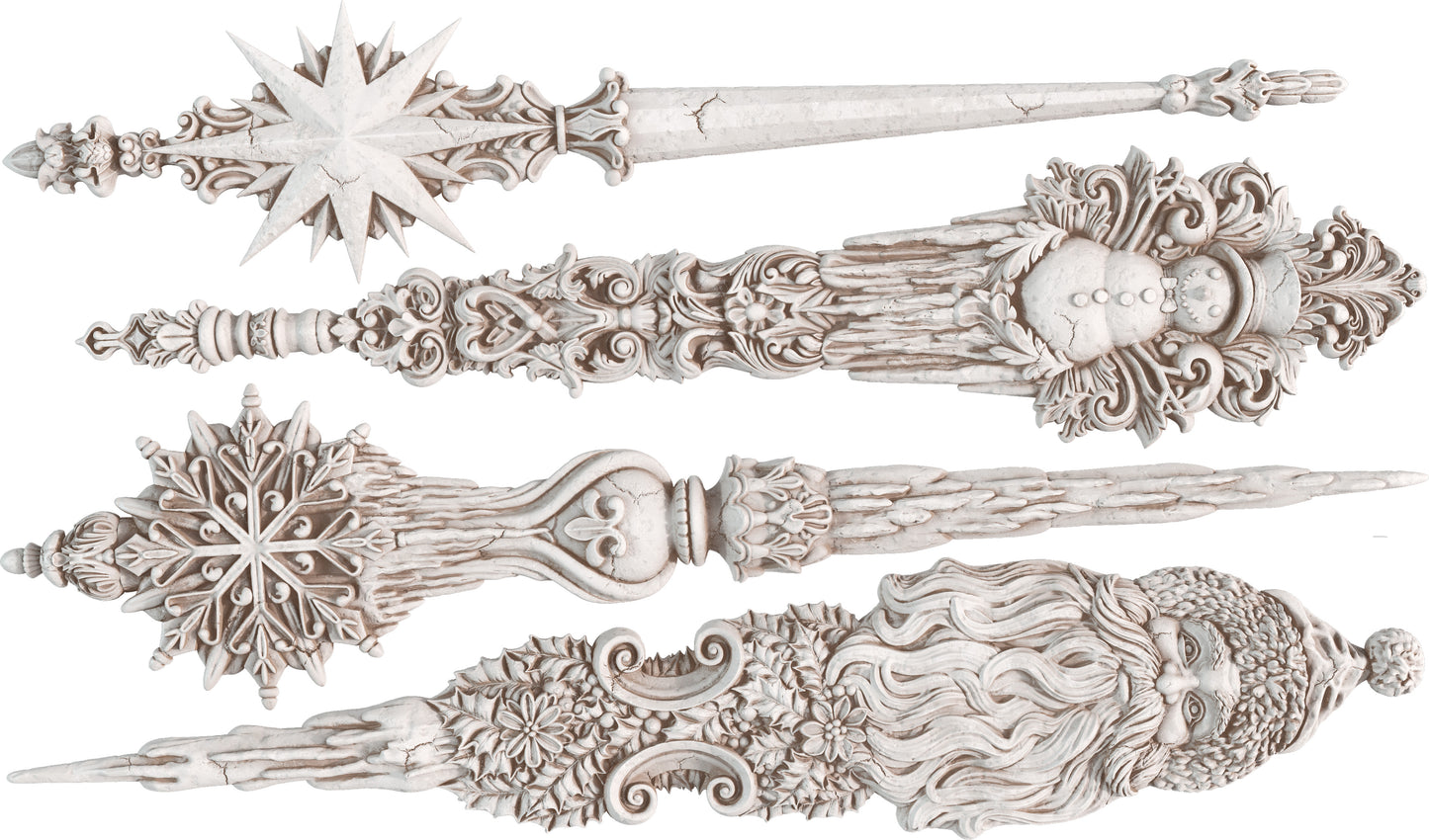 Christmas Tapers Mould by IOD - Iron Orchid Designs