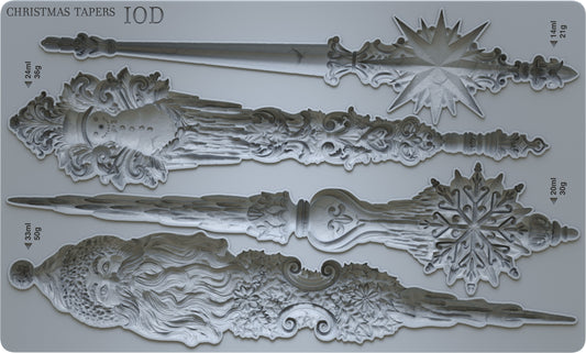 Christmas Tapers Mould by IOD - Iron Orchid Designs