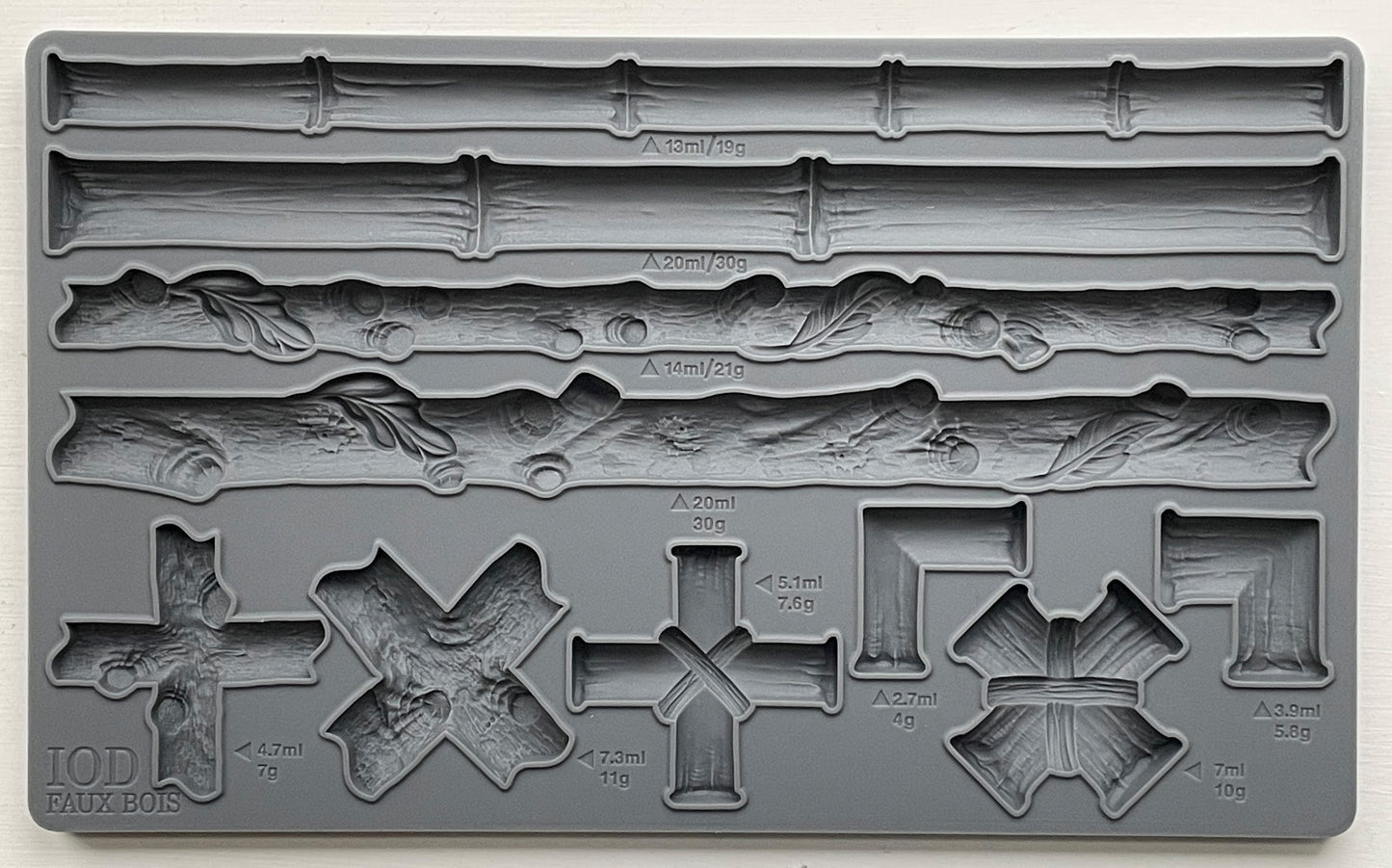Faux Bois Mould by IOD - Iron Orchid Designs