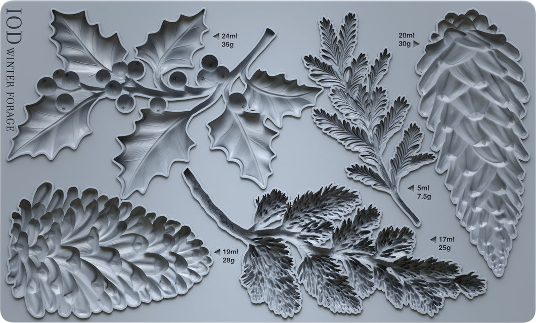 Winter Forage Mould by IOD - Iron Orchid Designs