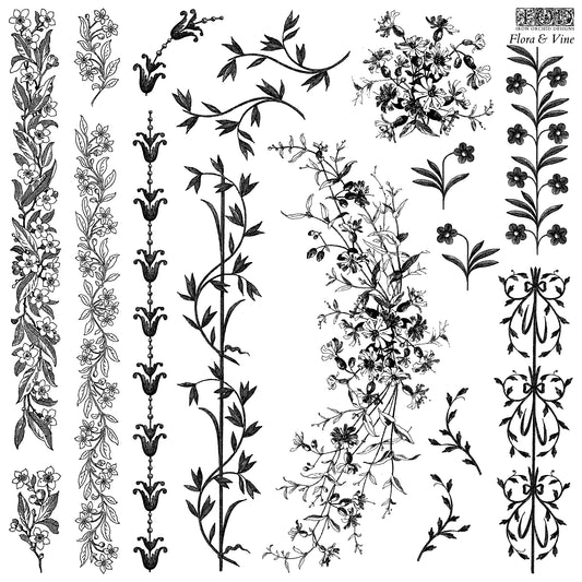Flora and Vine IOD Stamps - Iron Orchid Designs