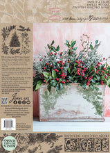 Load image into Gallery viewer, Decorative paper with floral arrangement and text on a textured background using IOD Stamps