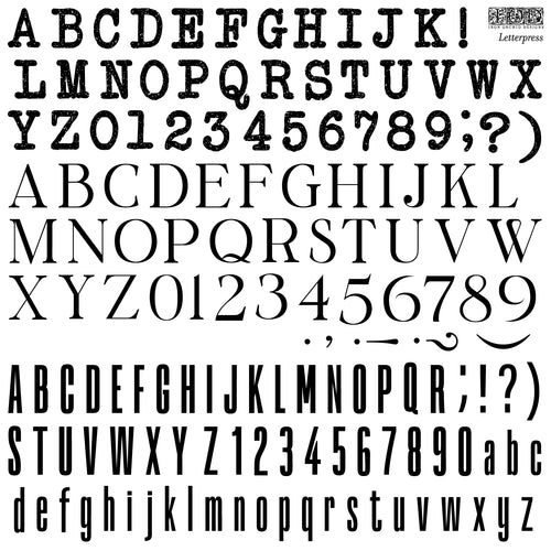 Letterpress IOD Stamps - Iron Orchid Designs