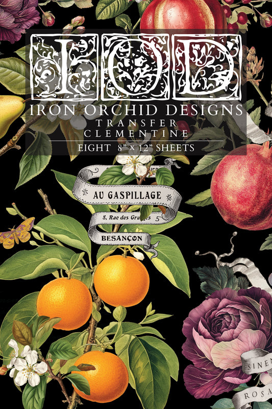 Clementine IOD Transfer - Iron Orchid Designs