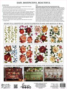 Collage De Fleurs IOD Transfer - Iron Orchid Designs