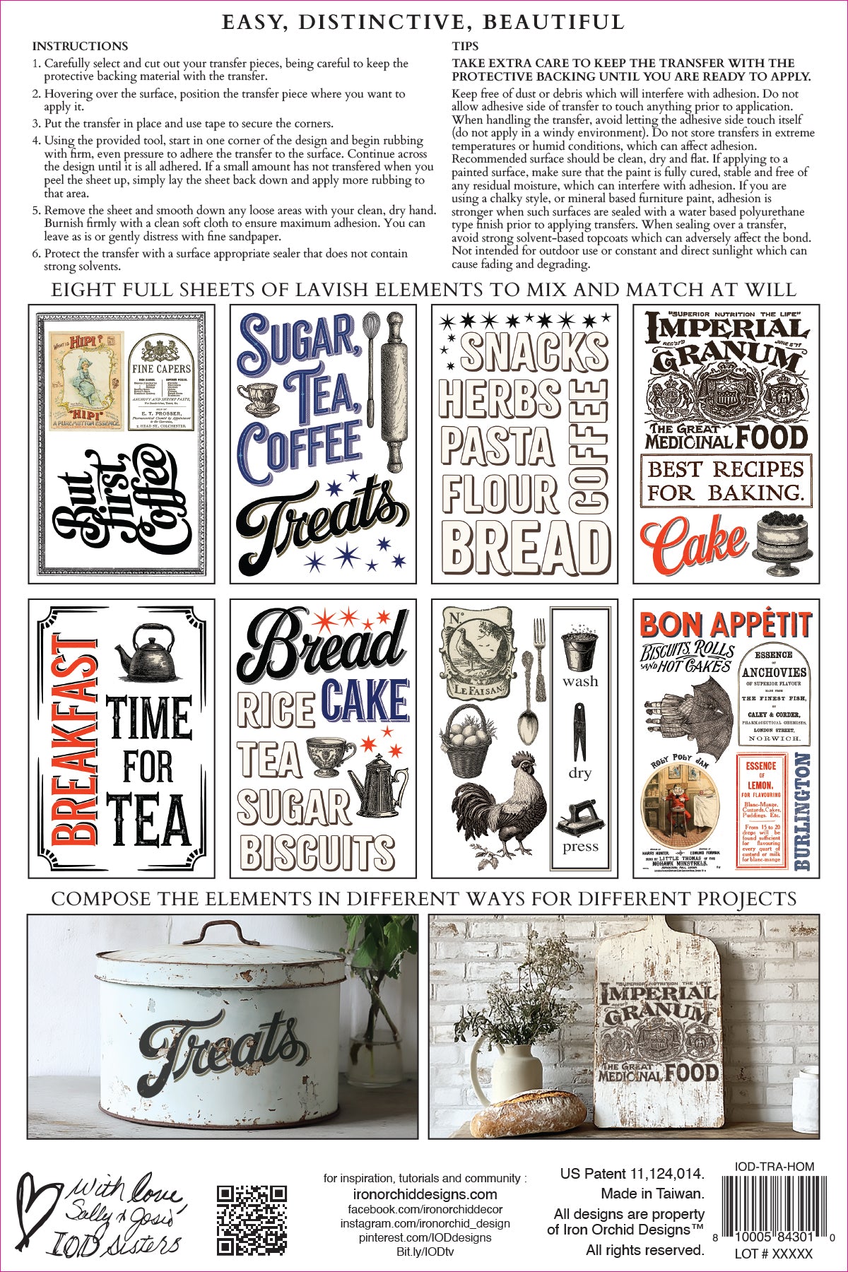 Home Sweet Home IOD Transfer - Iron Orchid Designs Back Cover