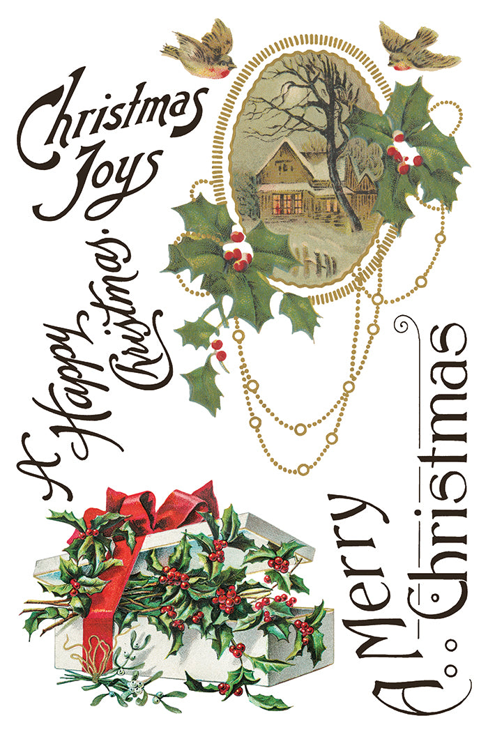 Christmas Joy IOD Transfer - Iron Orchid Designs