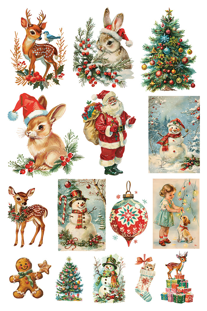 Kitschy Christmas IOD Transfer - Iron Orchid Designs