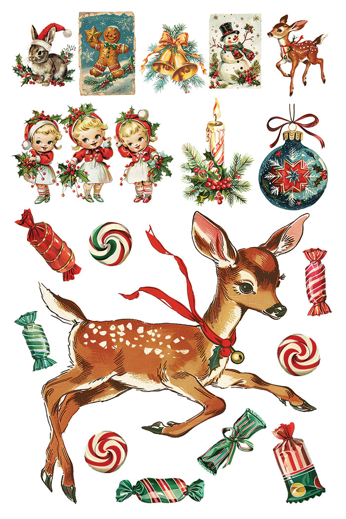 Kitschy Christmas IOD Transfer - Iron Orchid Designs