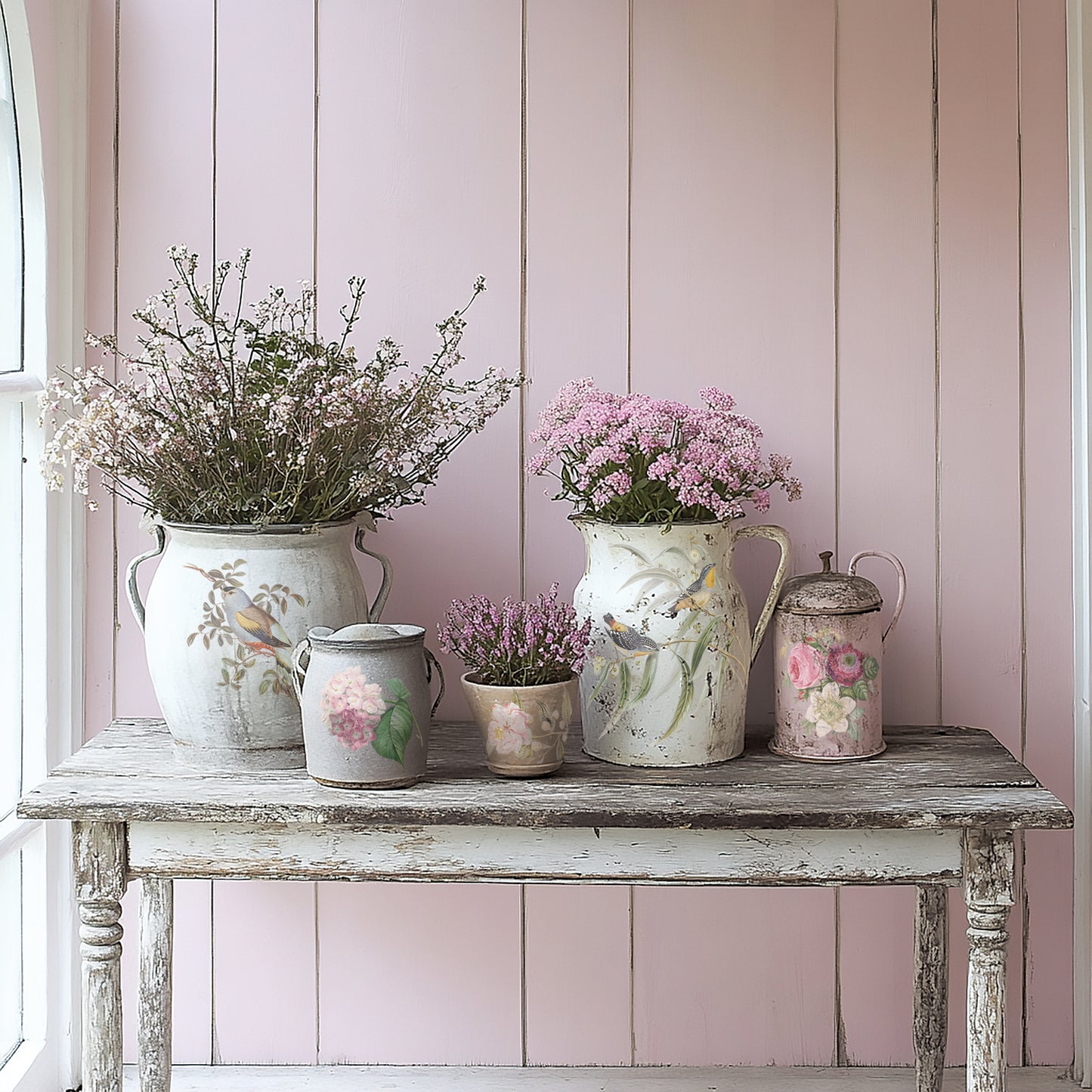 Menagerie IOD Transfer - Iron Orchid Designs Pots and Vases