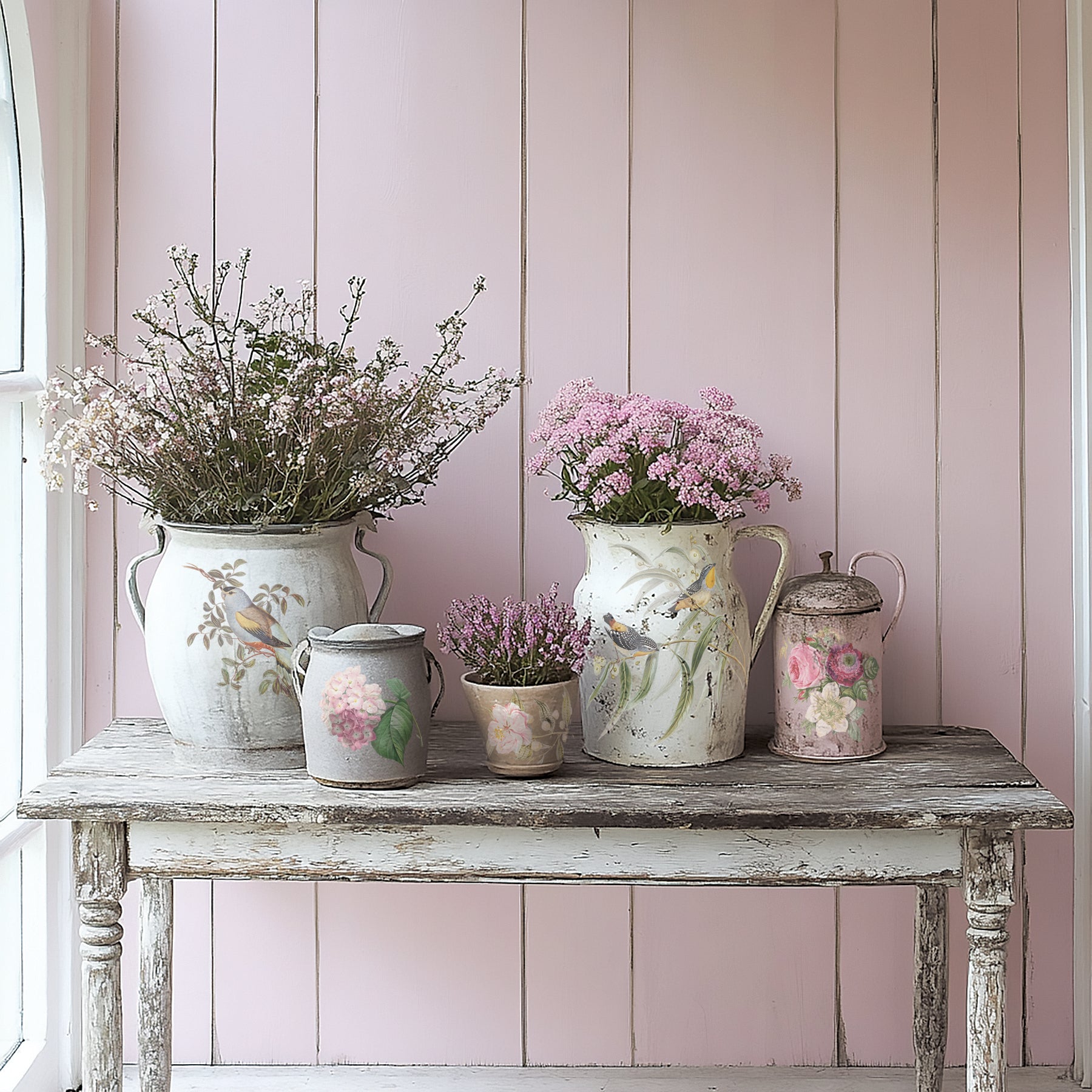 Menagerie IOD Transfer - Iron Orchid Designs Pots and Vases